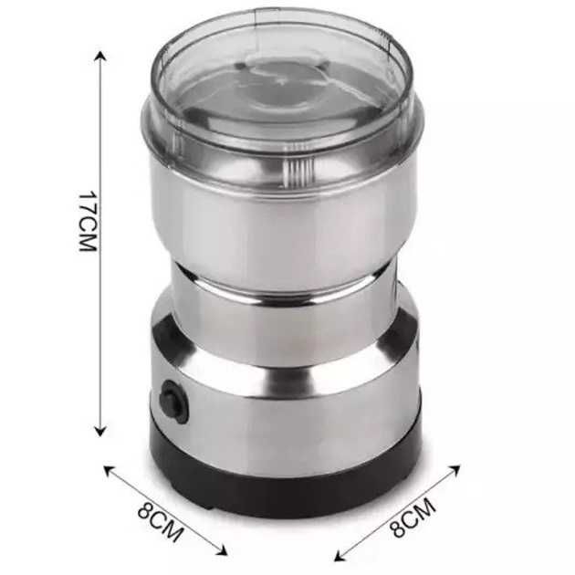 Кавомолка RAF потужна, електричний подрібнювач, з нержавіючої сталі.