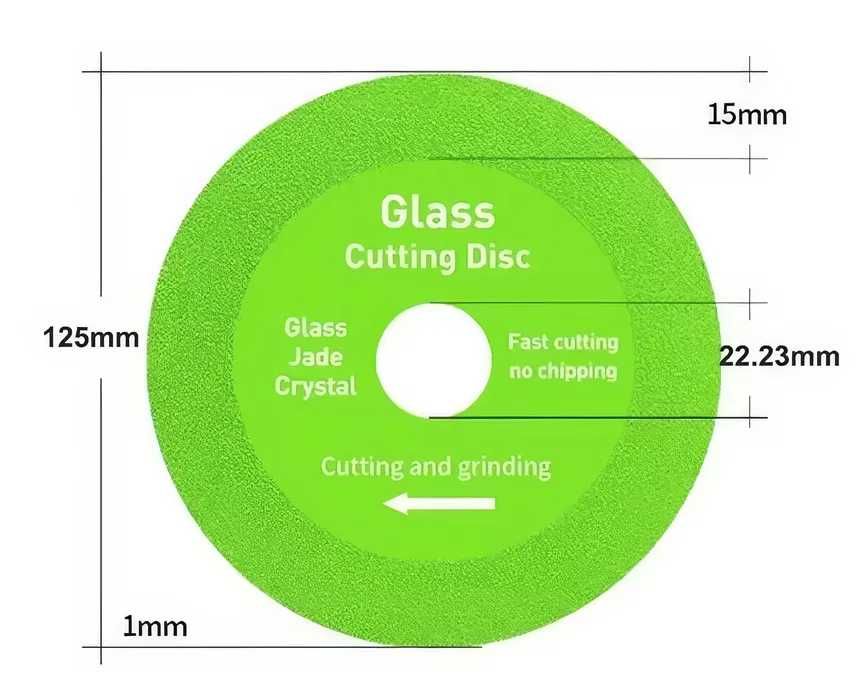 Tarcza diamentowa 125mm do szkła,jadeitu,kryształu,płytek