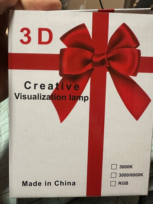 Продам світильник 3D, подарунок на день незалежності закоханих