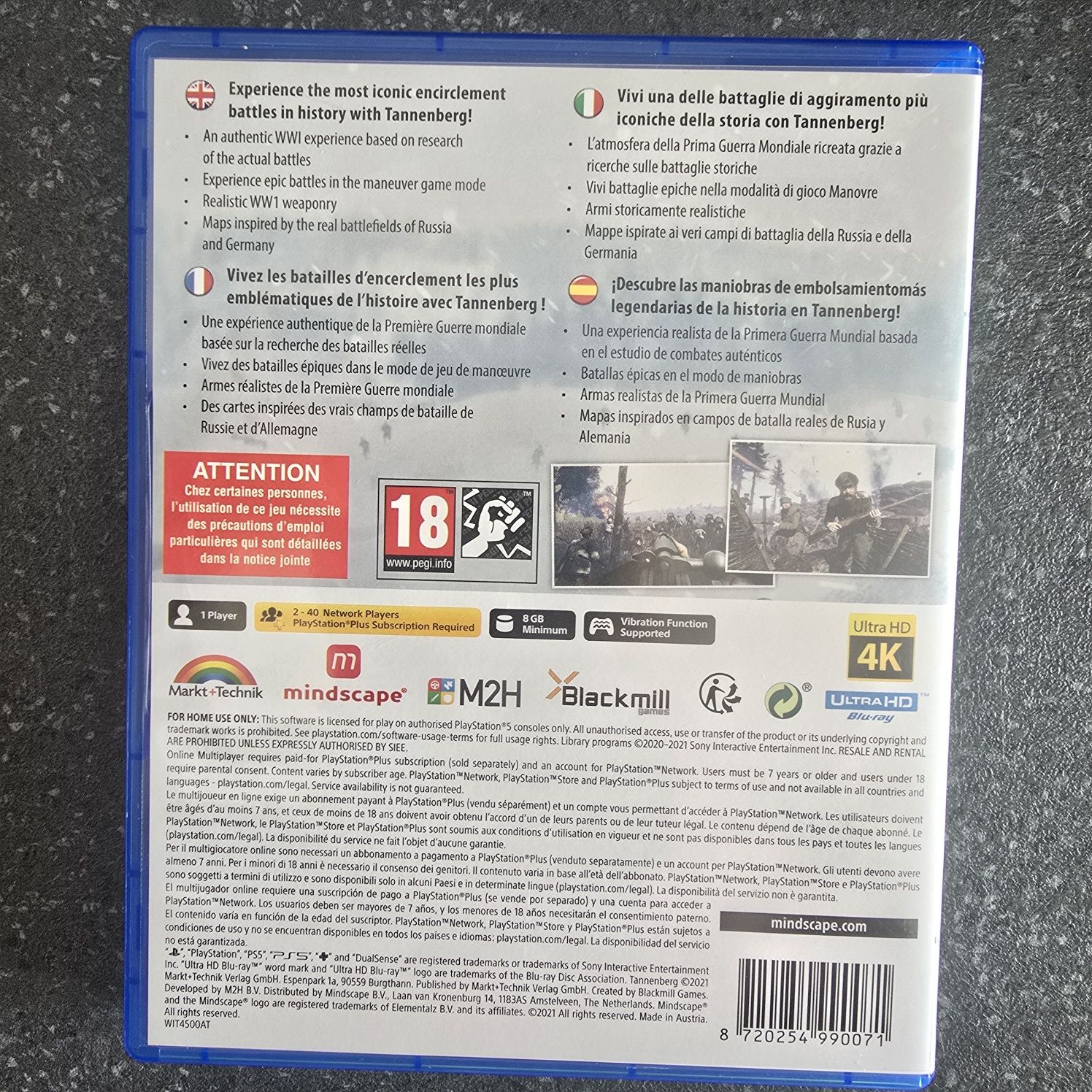 WWI Tannenberg Front Wschód PlayStation 5 PS5  wersja PL