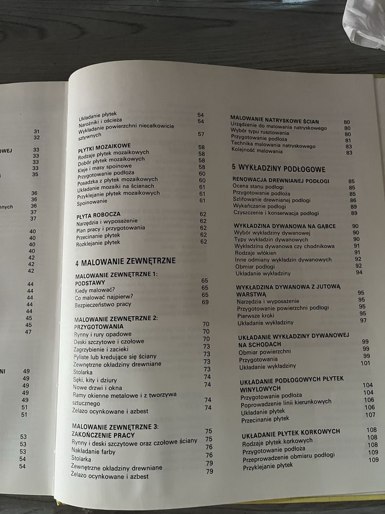 Książka na temat upiększania domu.