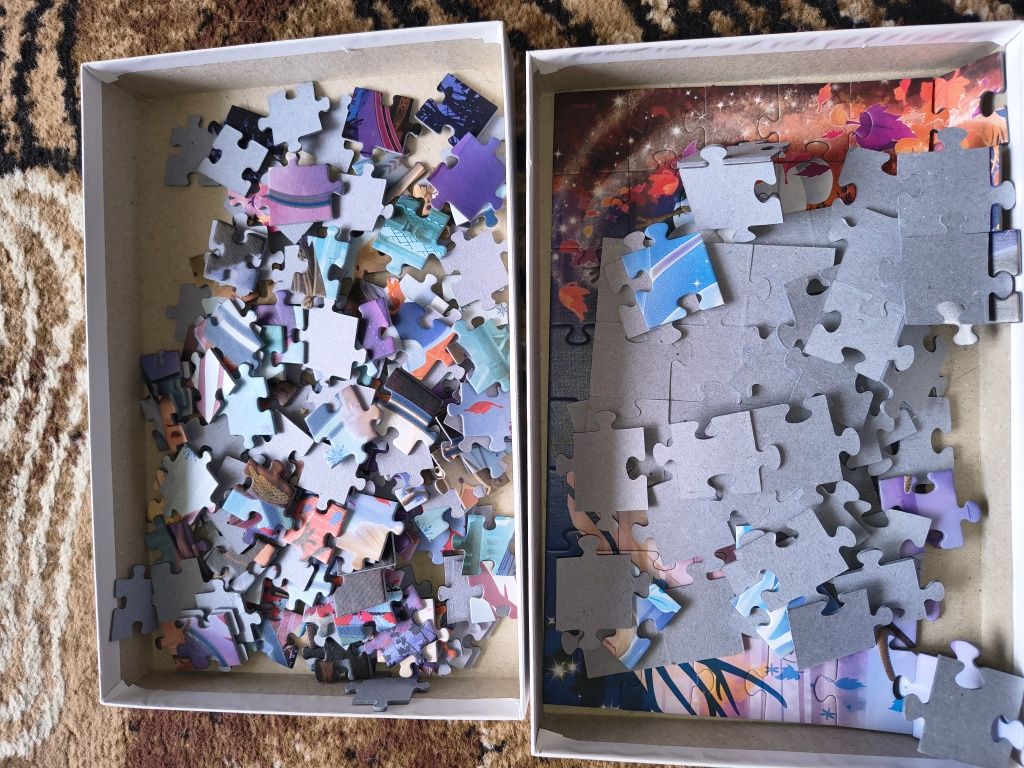 Puzzle Kraina Lodu 2 szt. stan bdb
