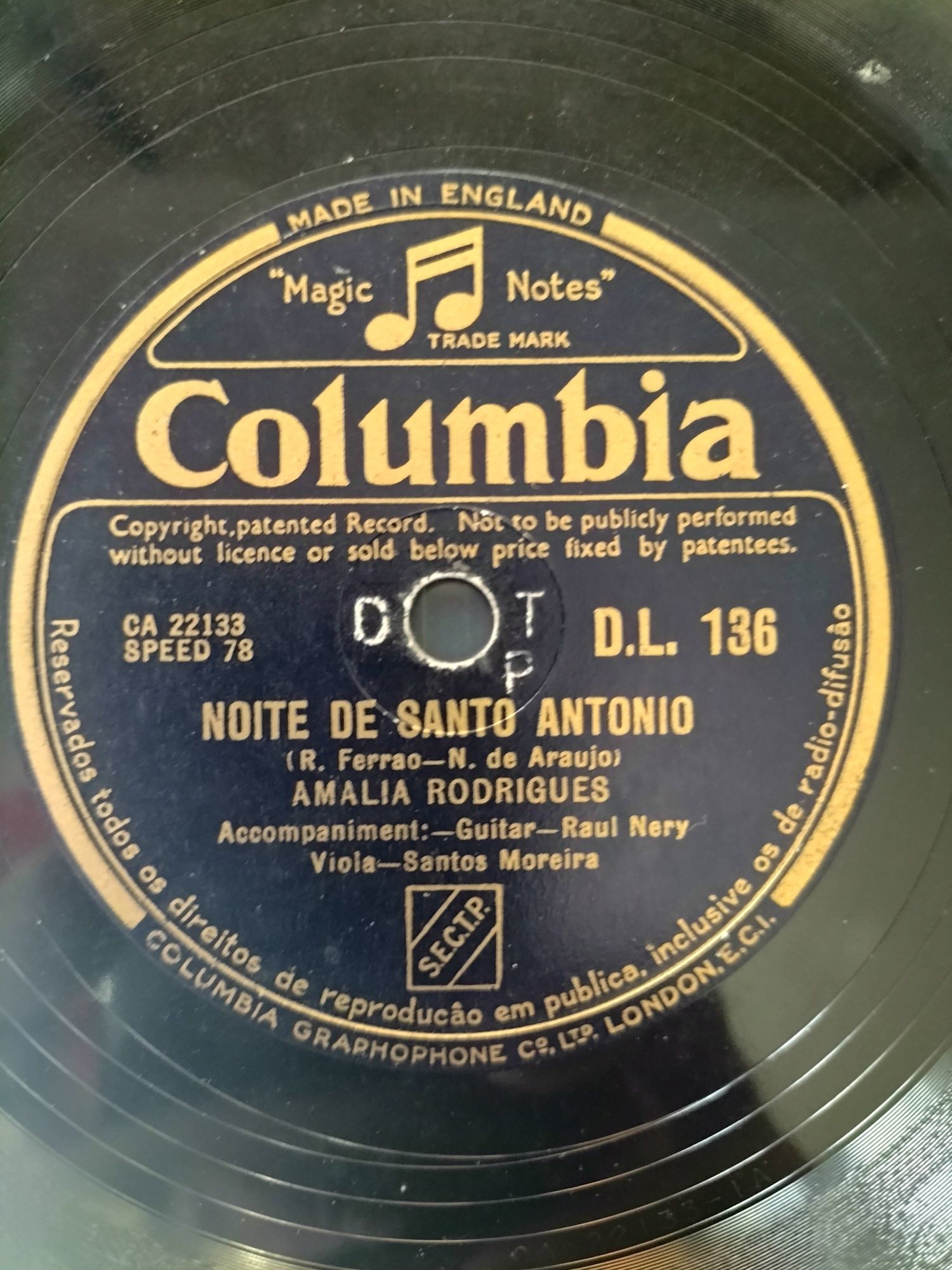 AMÁLIA - ANOS 50 - DISCOS DE 78rpm - RAROS