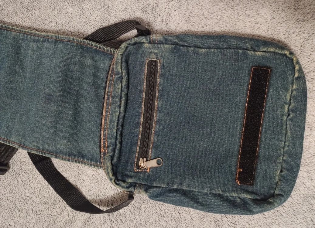 Torebka saszetka nerka torba na ramię jeans vintage mała y2k
