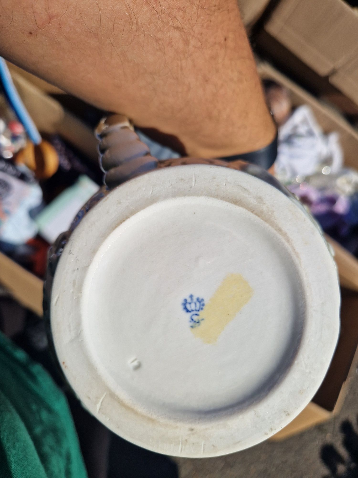 Ładny Niemiecki kufel porcelanowy