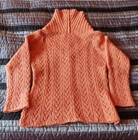 Sweter rozpinany, kolor Pomarańczowy, rozm S, B. Young