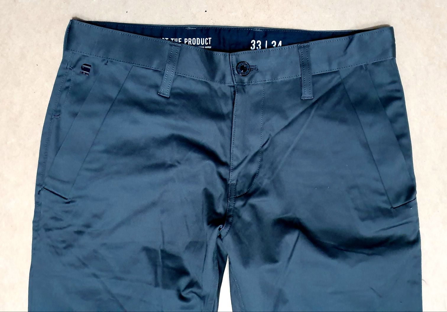 G STAR RAW roz. 33/34 pas 96 cm chinos stan idealny / nowy premium