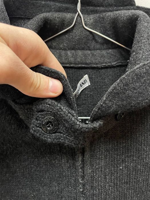 Шерстяное зип худи Stone Island