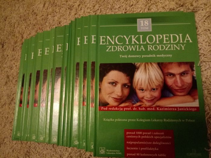 Encyklopedia zdrowia rodziny 18 tomów