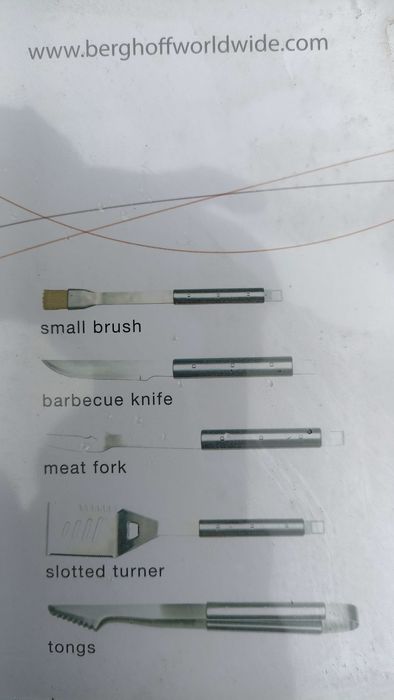 Набор для гриль-барбекю из 6 предметов BERTGOFF 1108180 Cubo