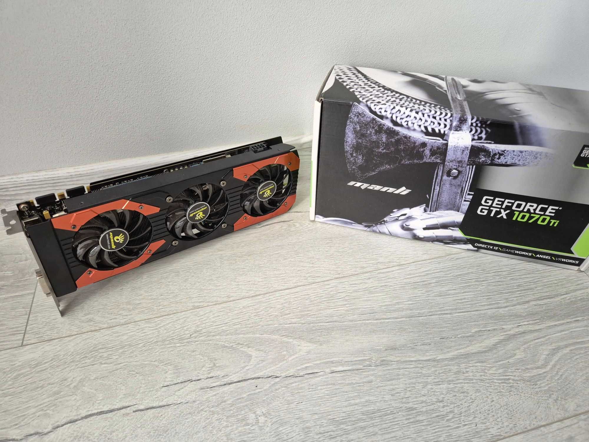 ігрова відеокарта GTX1070Ti 8GB 256bit MANLI. Trade-IN