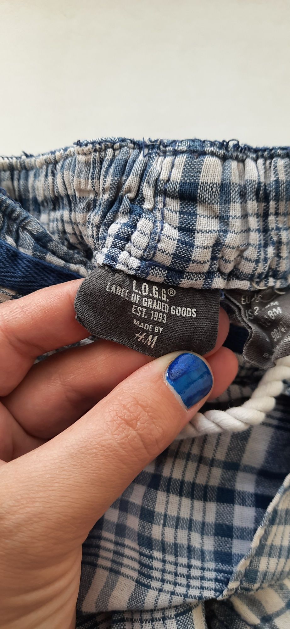 Легкі шорти шортики у клітинку клетка 12-18 мес 80 86 см h&m gap next