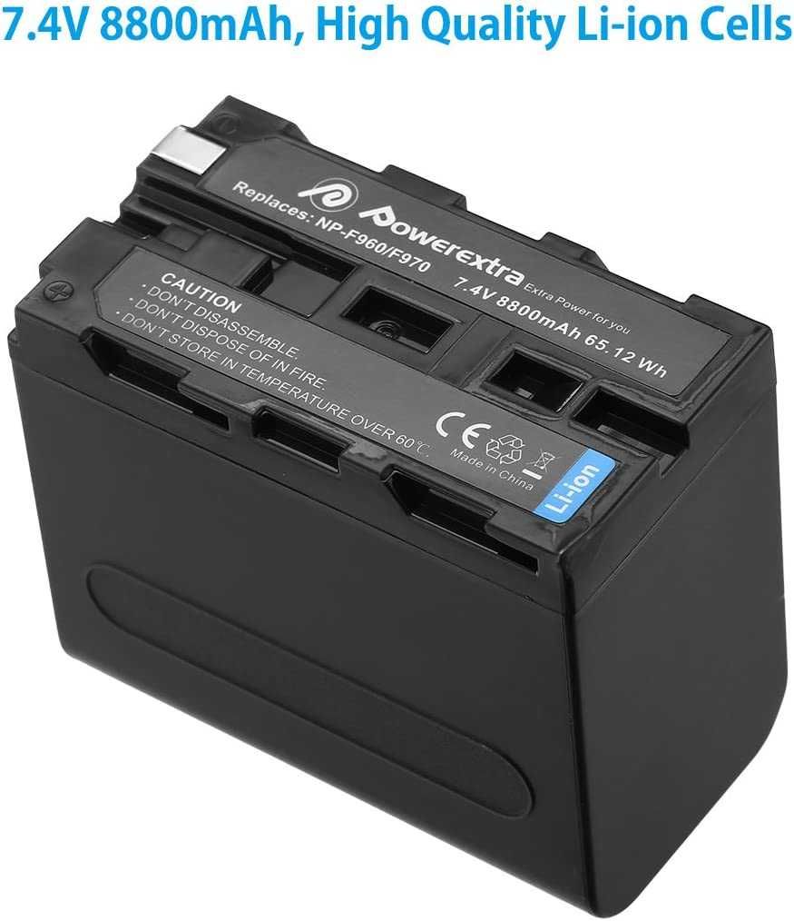 Блок живлення NP-F970 Powerextra 8800 mAh акумулятор