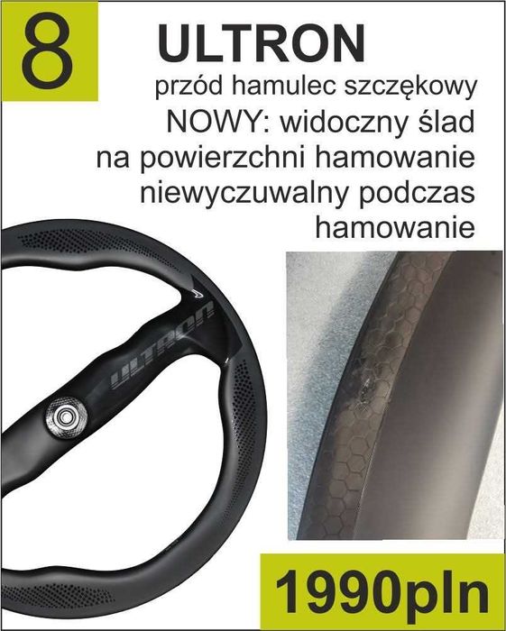 Koło Ron Ultron v-brake hamulce szczękowe GWARANCJA do 2027