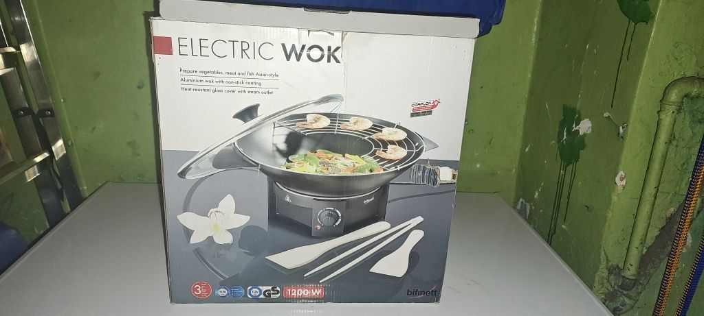 Electric Wok nowy Bifinett