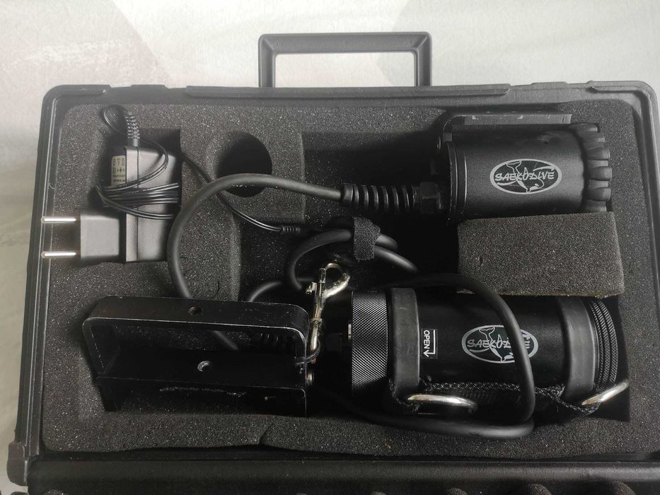 nurkowanie Latarka wrakowa Alu 50 LED, 660 Lumenów, aku. NiMH