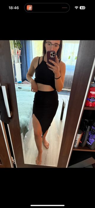 Czarna spódniczka shein 36