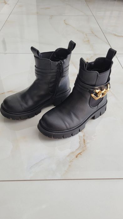 Bootki dziecięce buty dziewczęce z ociepleniem rozmiar 33