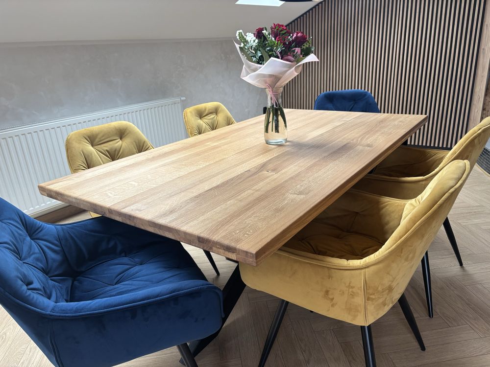 Stół dębowy LOFT 180x100 + dostawki 2x40 łóżko stół z dostawkami