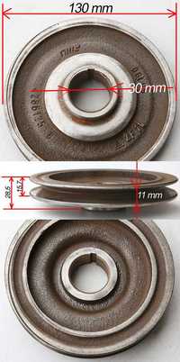 Koło pasowe szajba fi 130x30 1x12