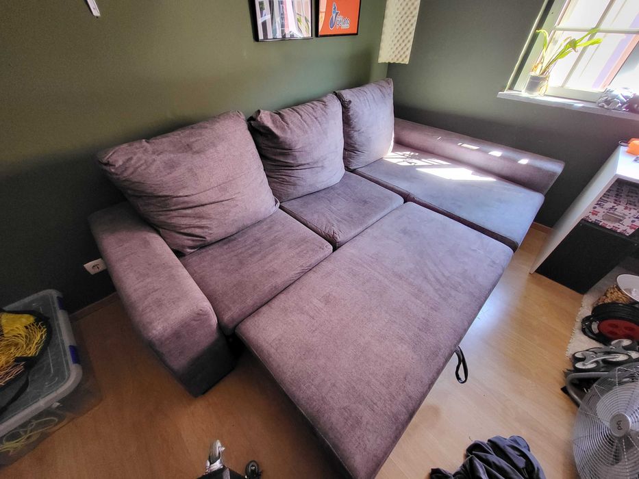 Sofá Chaise Longue - Cinza