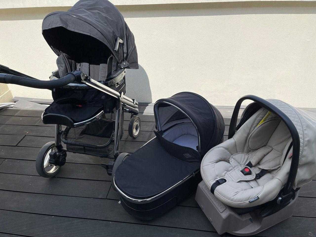 Trio Bebecar Hip-Hop + isofix no carro
