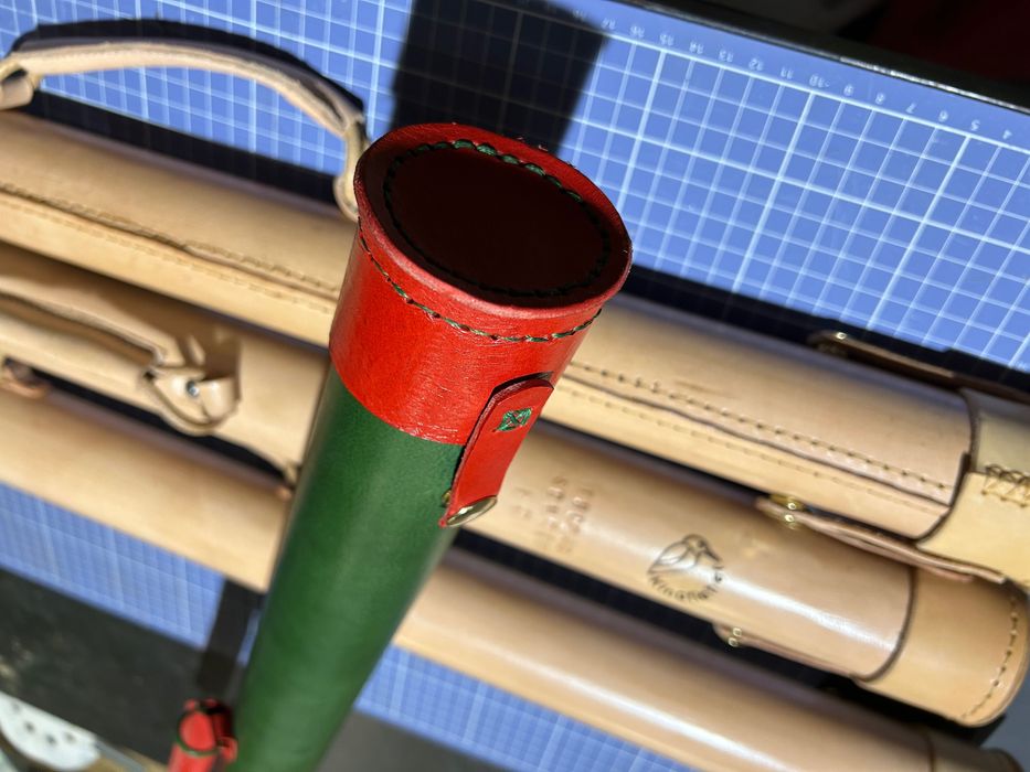 Tuba do  muchówki 9 stòp czterosklad skóra naturalna ręcznie szyta