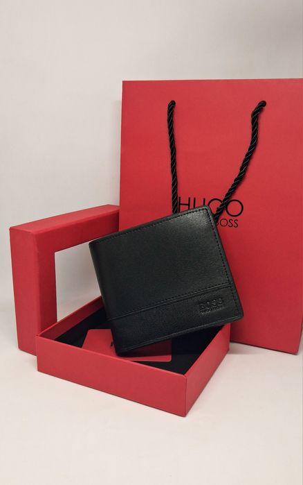 Чоловічий гаманець шкіряний босс портмоне | Мужской кошелек бумажник