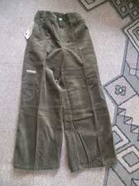 Nowe spodnie sztruks bawełna rozmiar 134