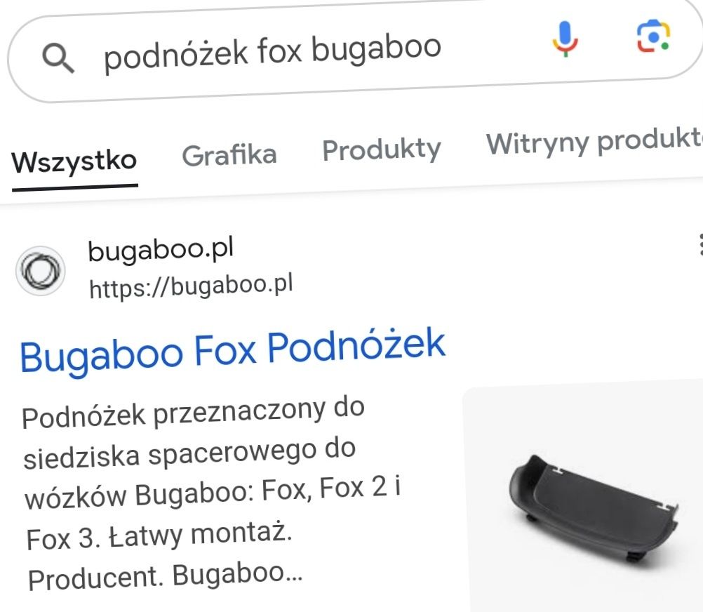 Podnóżek Fox Bugaboo