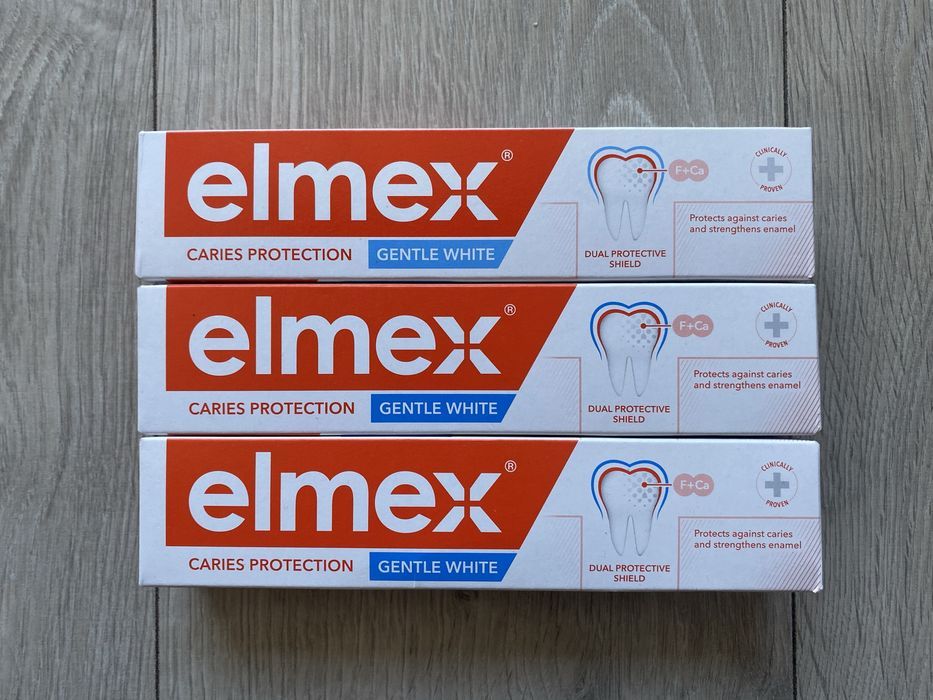 3x Pasta do zębów elmex Przeciw Próchnicy Gentle White Whitening 75ml