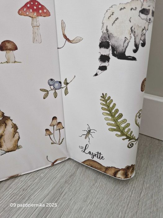 Przewijak na łóżeczko Layette 60x120 motyw leśny jak nowy!