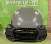 Бампер передній в зборі Audi A4 B9 S-line 2015 2016 2019 фара
