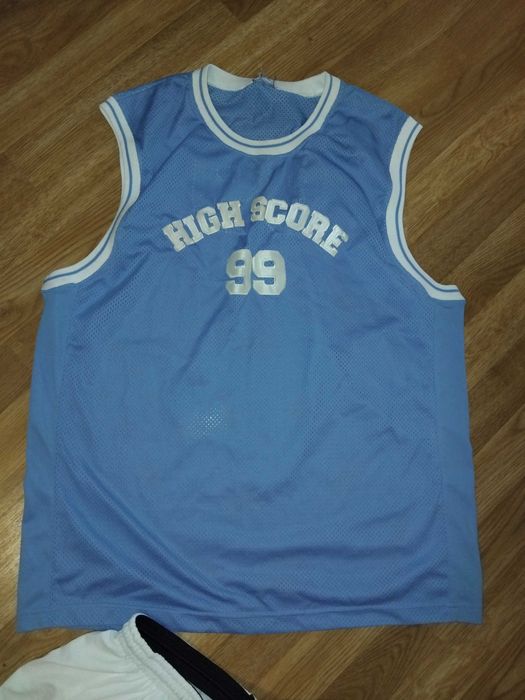 Форма футбольная голубая с белым L XL