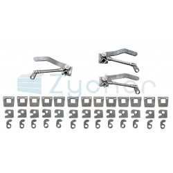 Dźwignia dolnego otwierania burty wysyp - LEWA (do pręta Fi22)