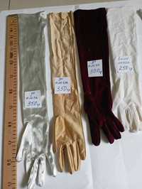 Женские  перчатки кожаные и нарядные.
