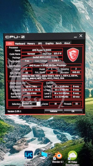 Системник Ryzen 9 5950x 3060TI 32GB RAM