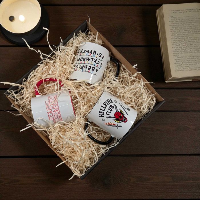 Подарунковий Набір з Трьох Чашкок з Серіалу Дивні Дива Stranger Things