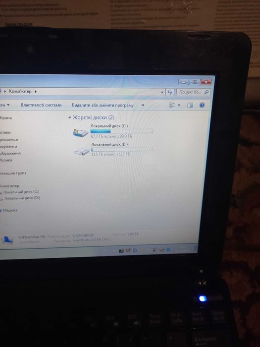 Міні ноутбук asus pc 1015pe