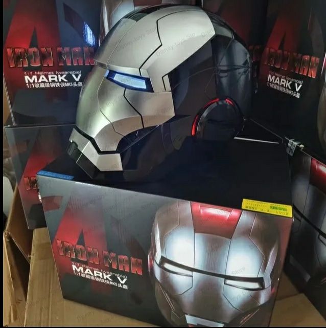 Máscara Iron Man Automática Premium Iron Patriot War Machine 1:1