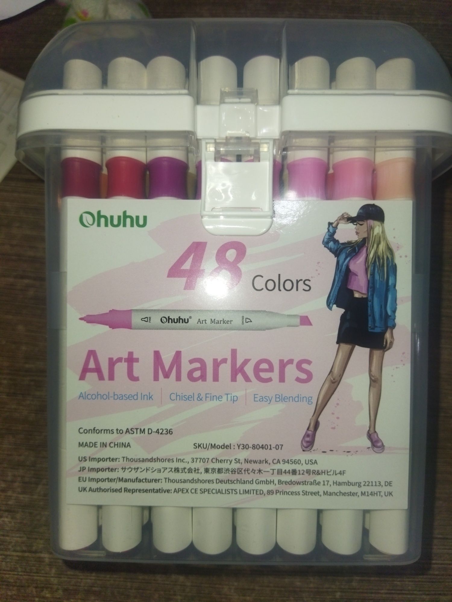Ohuhu markery 48szt