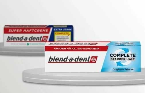 Blend-a-dent Extra Stark Original klej do protez / Nowy Design Zestaw