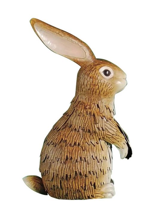 Ozdobna figura ogrodowa metalowa ZAJĄC