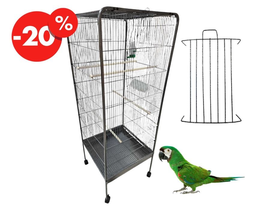 Wysoka Klatka Dla Ptaków Egzotycznych Kanarków Papug Woliera - OKAZJA