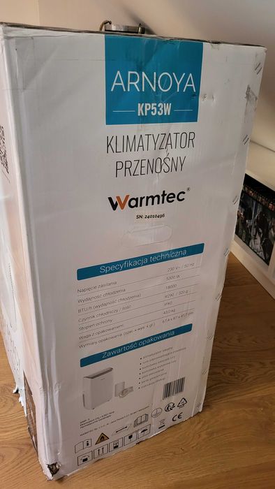 Klimatyzator przenośny Warmtec Arnoya KP53W60m²