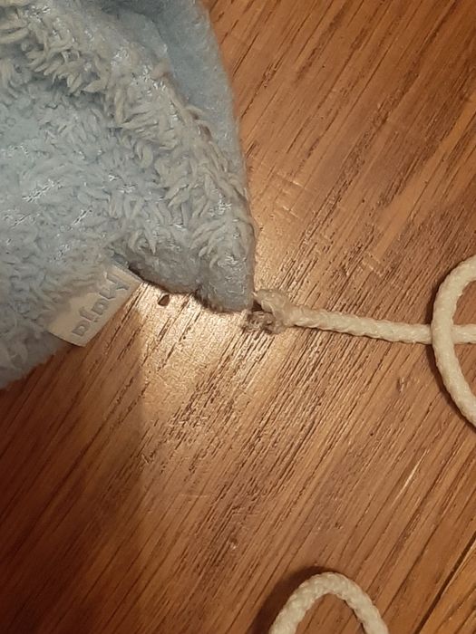 Czapka niemowlęca maja 46 niebieska + rekawiczki