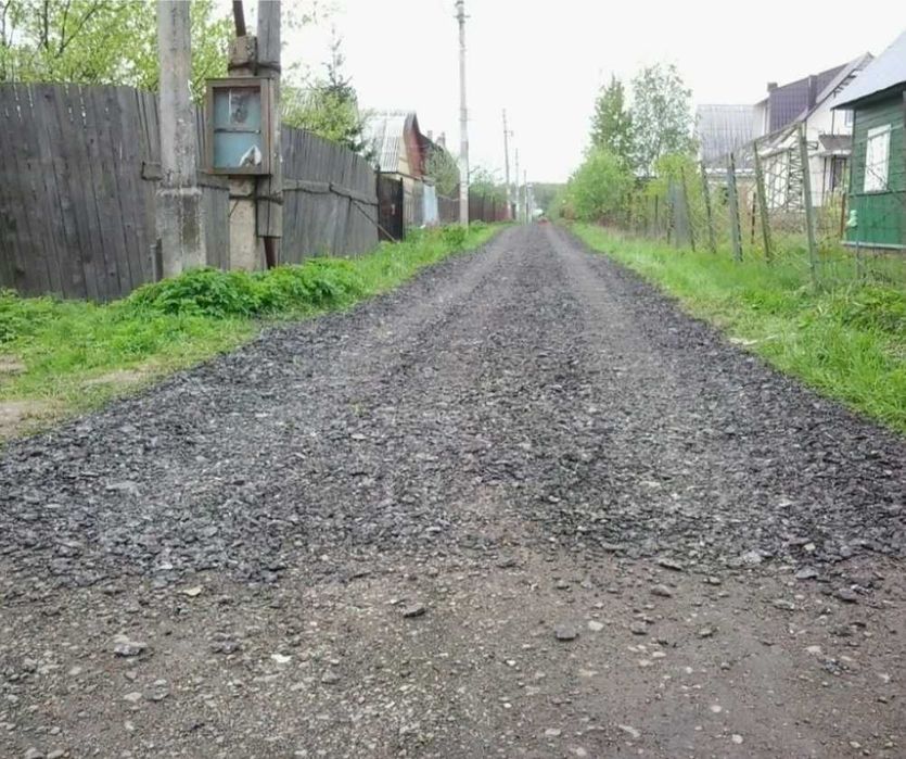 Асфальтирование и укладка асфальтной крошки.