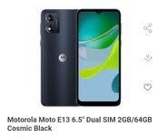 Motorola E13 64gb oportunidade