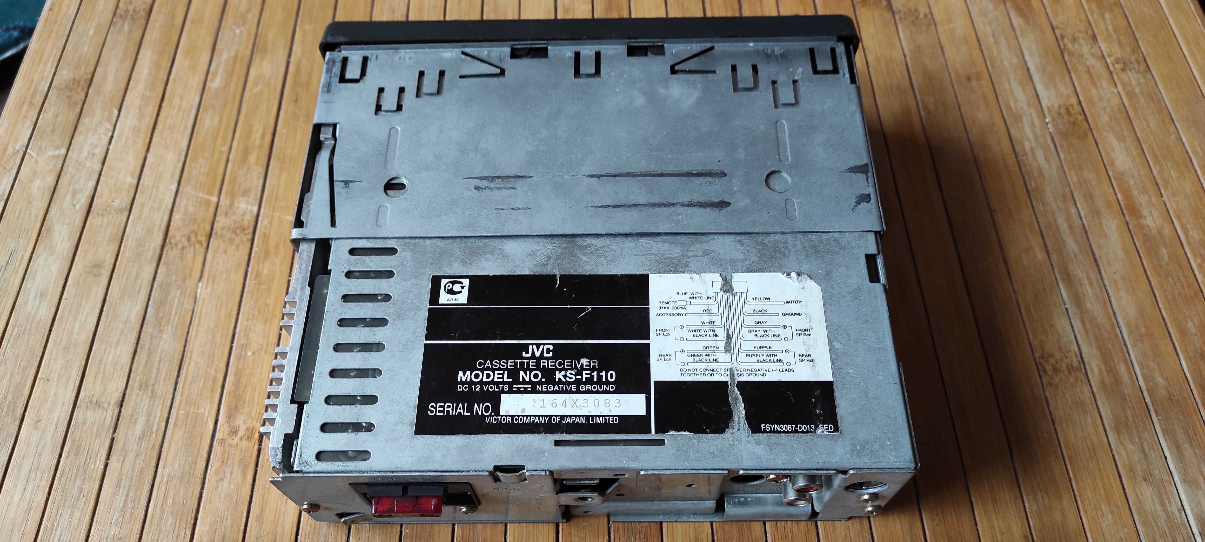 Автомагнитола JVC
cassette receiver KS-F110