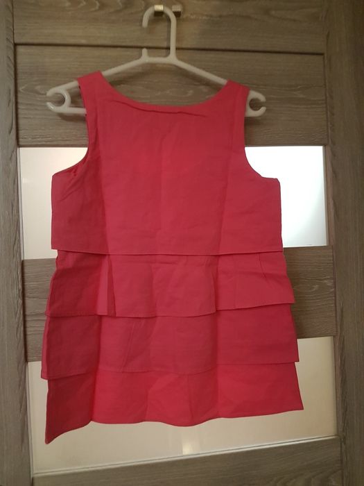 Różowa bluzka z falbankami Tommy Hilfiger rozm.XS
